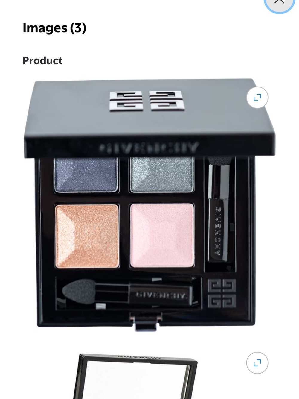 Givenchy Four-Shade Eyeshadow Palette — Rose Pink, Champagne, Pewter, Slate